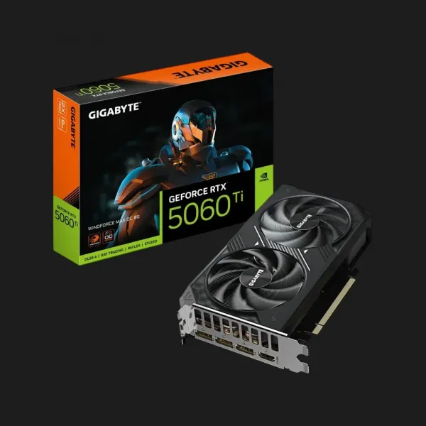 Відеокарта GIGABYTE GeForce RTX 5060 Ti Windforce Max OC 8GB (GV-N506TWF2MAX OC-8G)