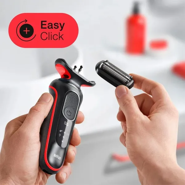 Електрична бритва BRAUN Series 5 Wet&Dry (51-R1000s) (Black/Red)