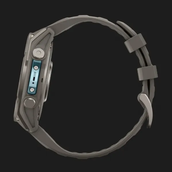 Garmin Fenix 9 47mm AMOLED Sapphire Titanium with Pebble Gray Silicone Band
