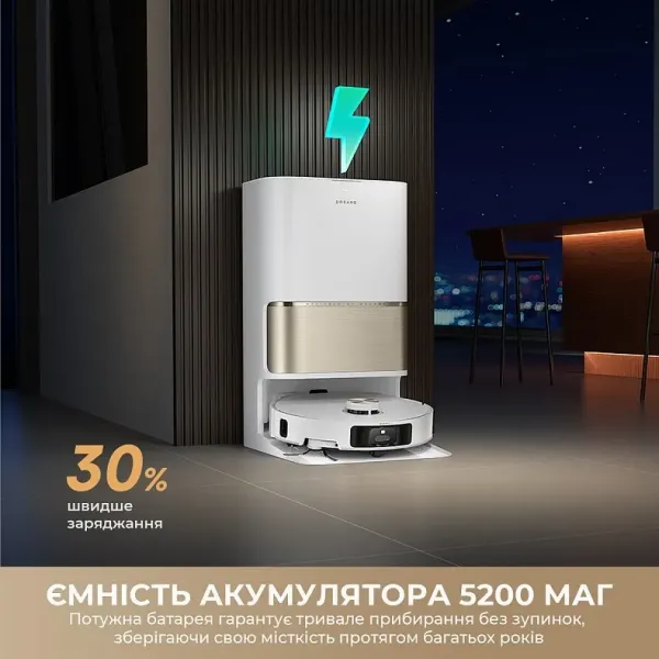 Робот-пилосос Dreame L50s Pro Ultra (White)