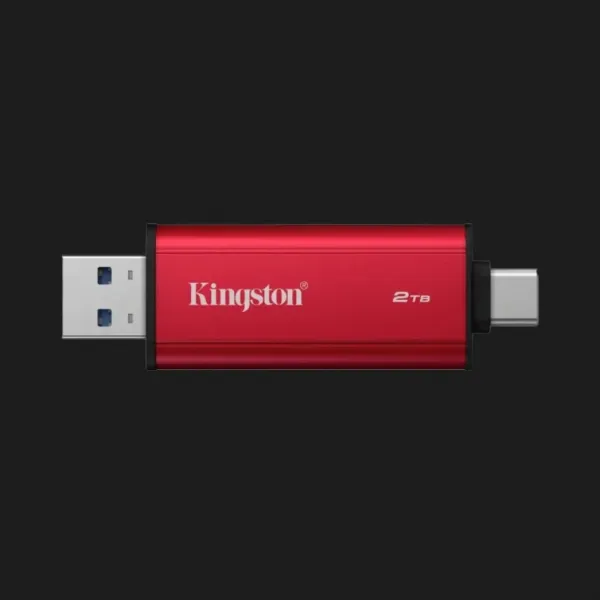 Зовнішній SSD-накопичувач Kingston Dual Portable 2TB (Red/Black)