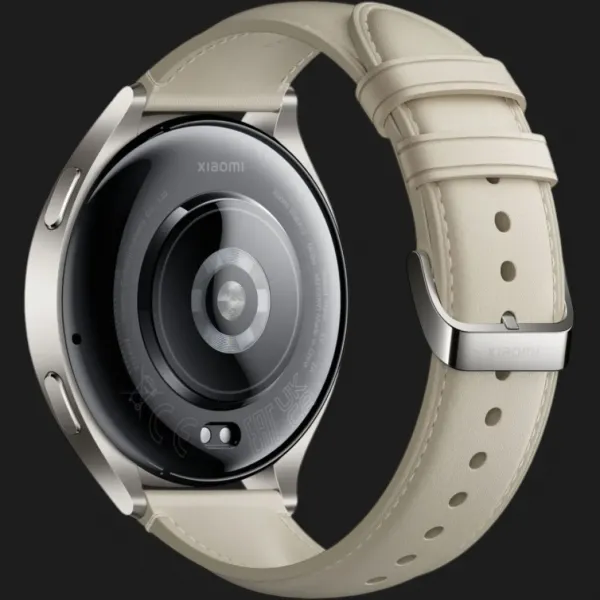 Xiaomi Watch 2 Titan Gray Case White Leather Strap (BHR9306GL)