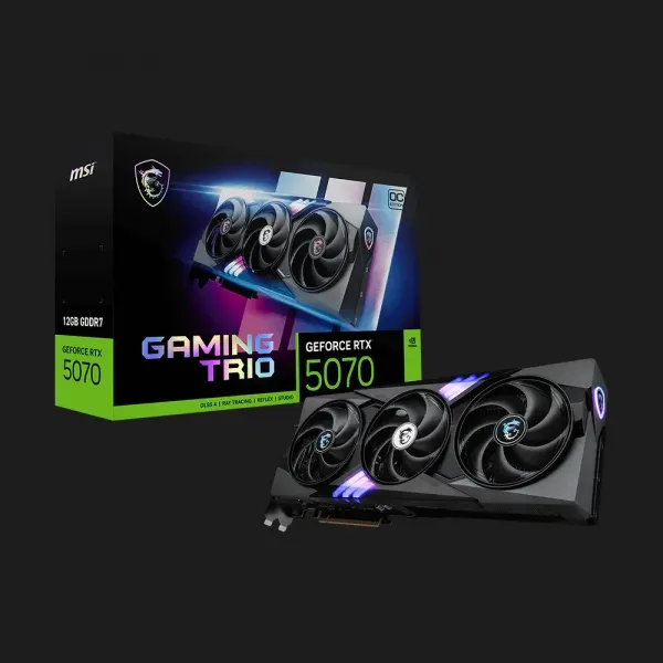 Відеокарта MSI GeForce RTX 5070 Gaming Trio OC 12GB (912-V532-029)