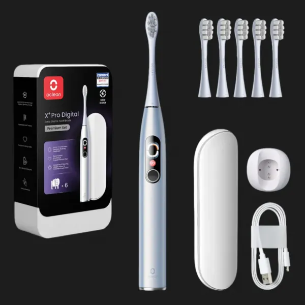 Зубна електрощітка Oclean X Plus Pro Digital (Silver)