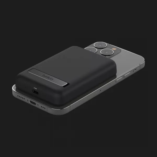 Безпровідний повербанк Power Bank Belkin MagSafe Wireless with Stand (5000mAh) (Black)