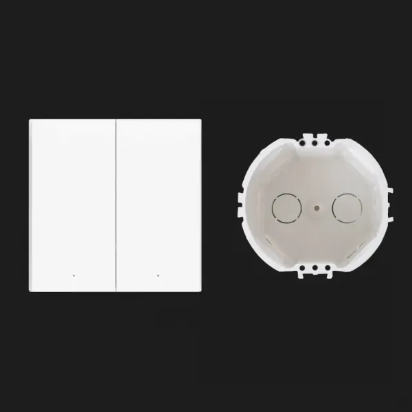 Розумний вимикач Aqara Smart Wall Switch H1 (no neutral, double rocker)