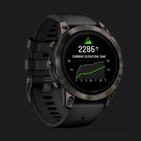 Garmin Epix Pro (Gen 2) Sapphire 47mm Carbon Gray DLC Titanium with Black Band