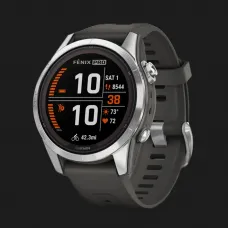 Garmin Fenix 7S Pro Solar Silver with Graphite Band