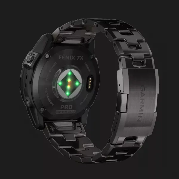 Garmin Fenix 7X Pro Sapphire Solar Carbon Gray DLC Titanium with Titanium Band