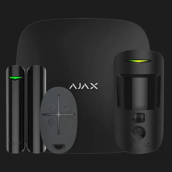 Комплект охоронної сигналізації Ajax StarterKit Cam (Black)