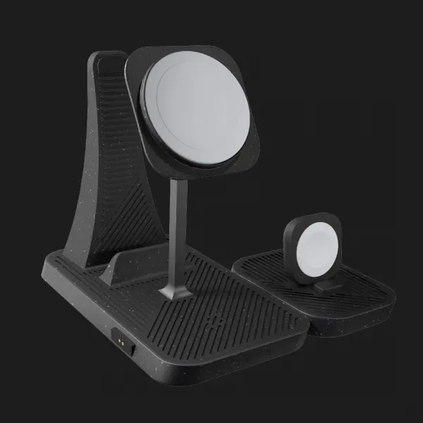 Безпровідна зарядка Zens 4-in-1 Modular Wireless Charger with iPad Charging Stand (ZEAPM03/00) (Black)