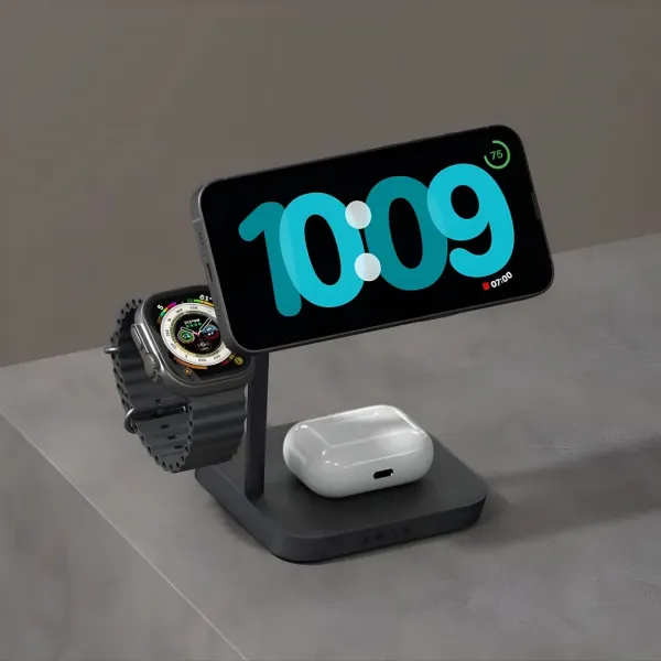 Безпровідна зарядка Zens 4-in-1 MagSafe + Watch Wireless Charging Station (ZEAPDC01/00) (Black)