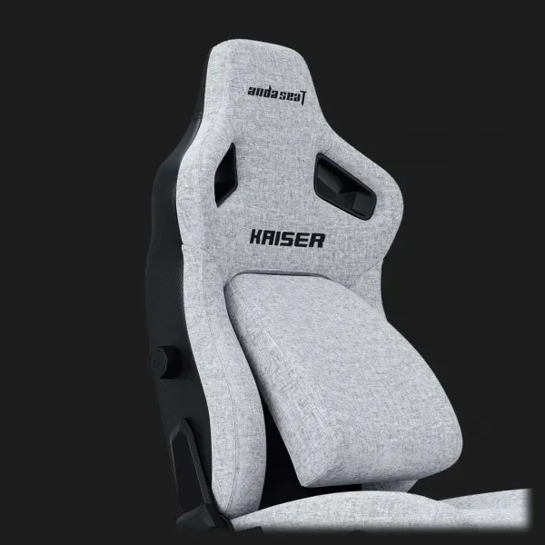 Крісло ігрове Anda Seat Kaiser 4 Size XL Linen Fabric (Gray) (UA)