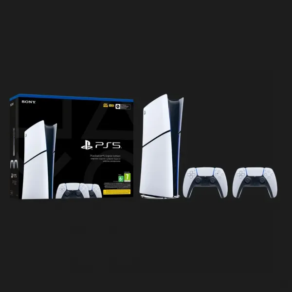 Ігрова приставка Sony PlayStation 5 Slim (Digital Edition) (1TB) + Dualsense