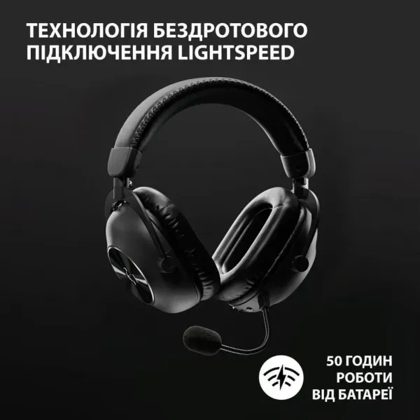 Ігрові навушники Logitech G Pro X2 Wireless LightSpeed (Black) (EU)