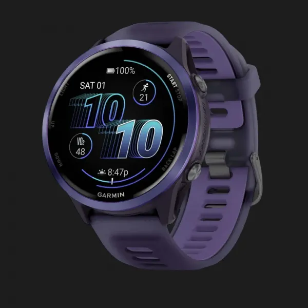 Garmin Forerunner 570 47mm Indigo Aluminum with Translucent Imperial Purple/Indigo Band