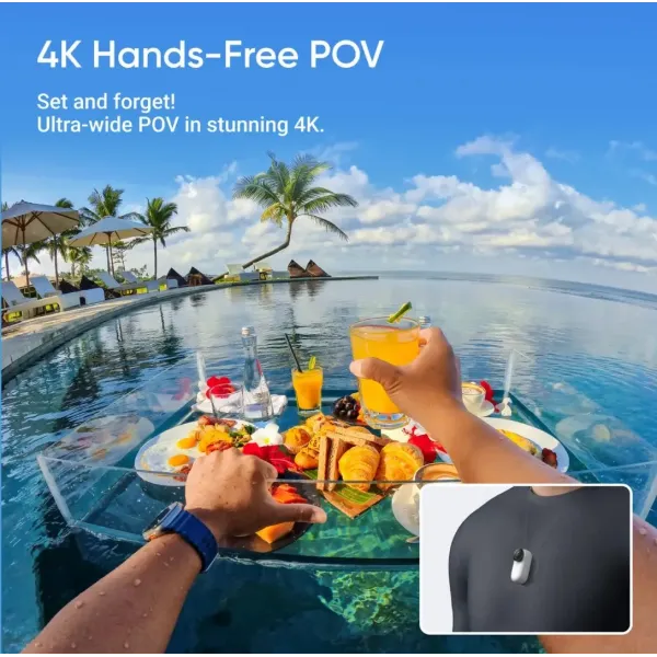 Екшн-камера Insta360 GO 3S 4K Standard Bundle 64GB (Arctic White)