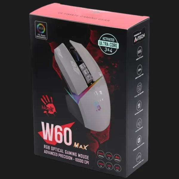 Ігрова миша Bloody W60 Max (Panda White) (UA)