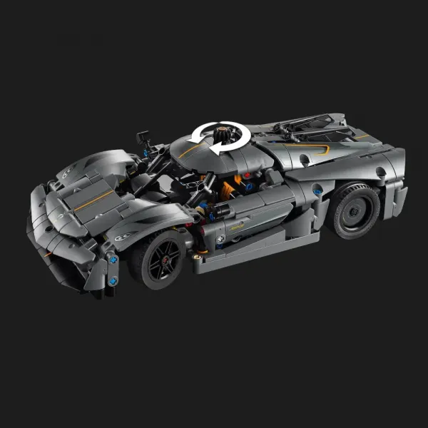 Конструктор LEGO Technic Koenigsegg Jesko Absolut — сірий гіперкар (42173)