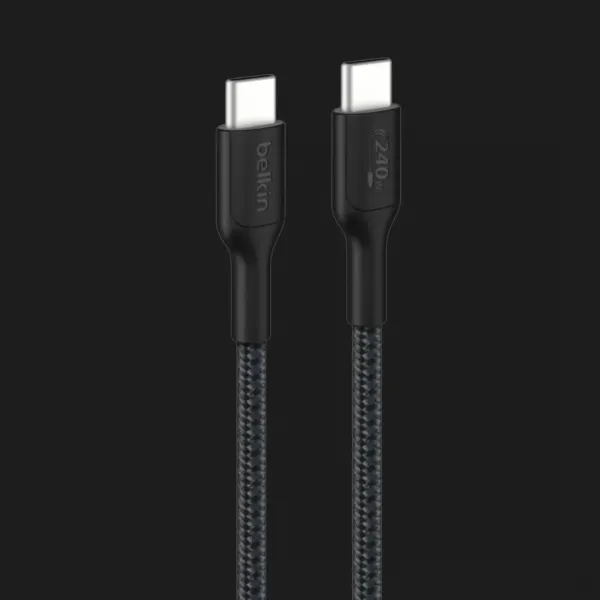 Кабель Belkin Braided USB-C 240W 2m, NEW (Black)